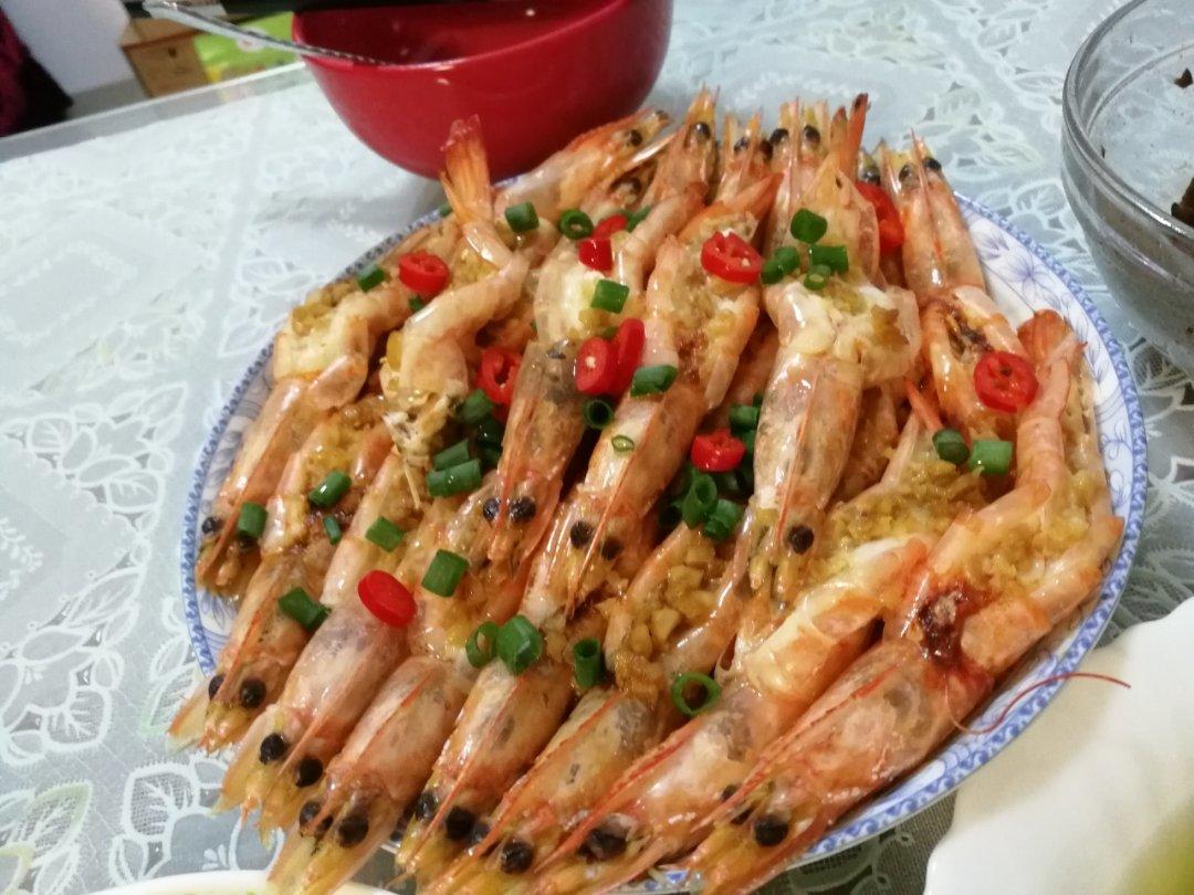 蒜蓉粉丝开边虾