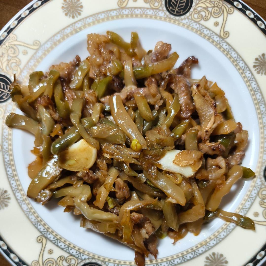 下饭神菜——榨菜炒肉丝！夹馒头yyds