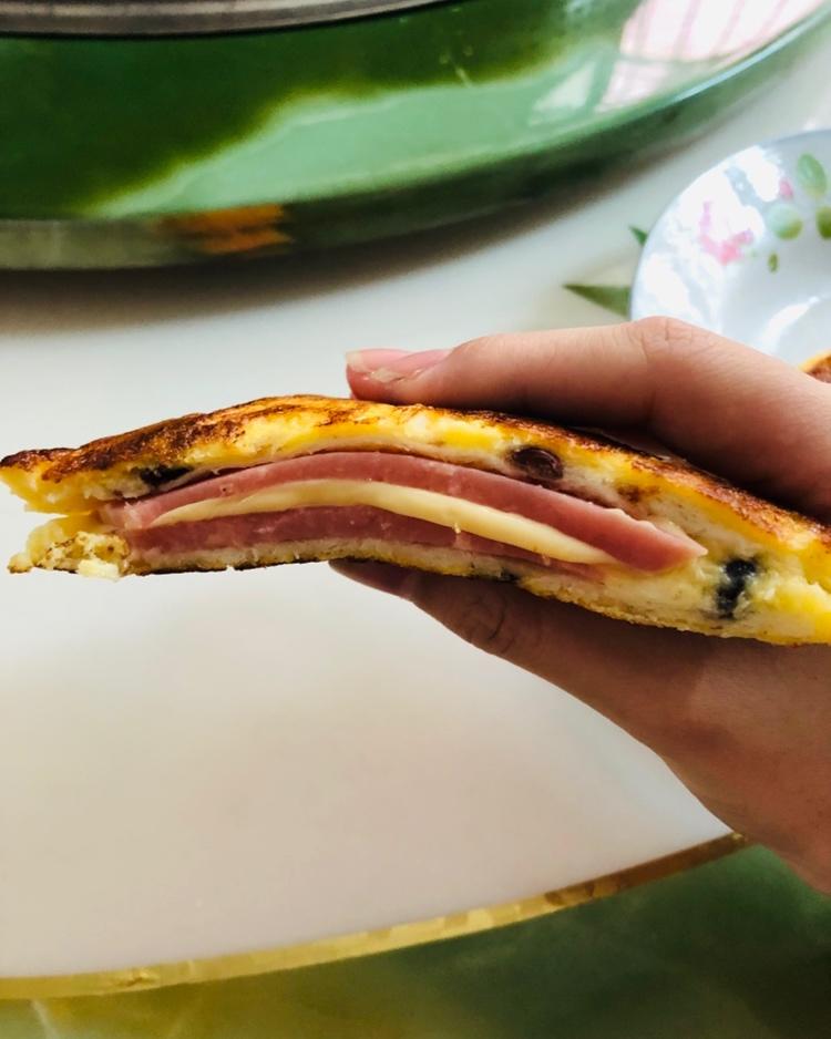 十分钟快手早餐【港式火腿西多士】