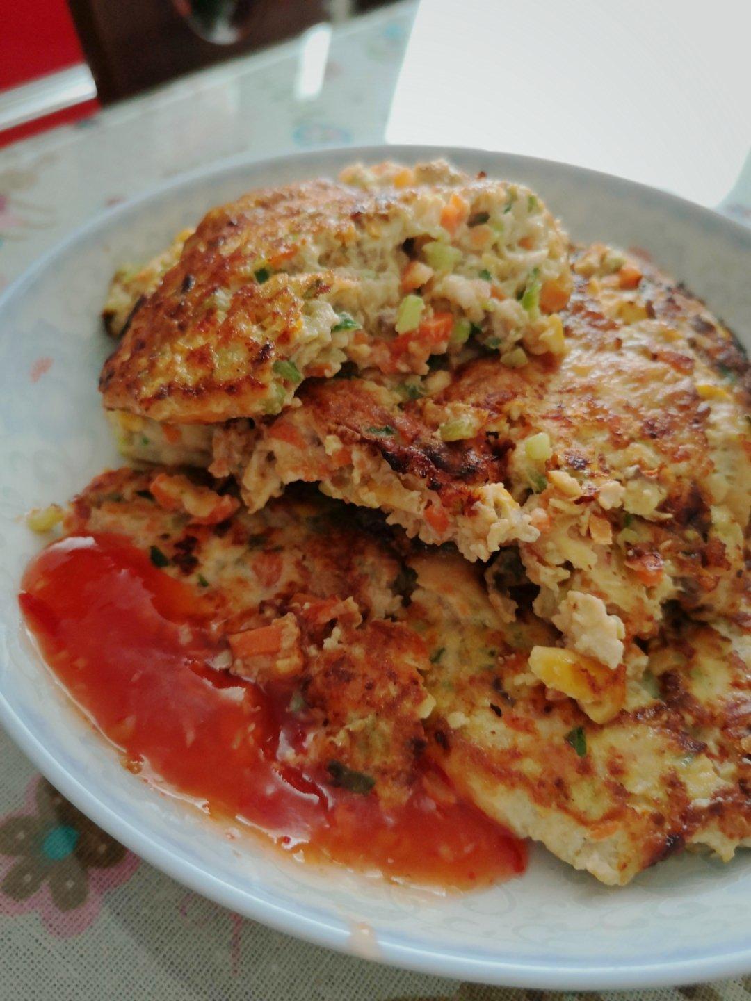 【蔬菜鸡肉饼】