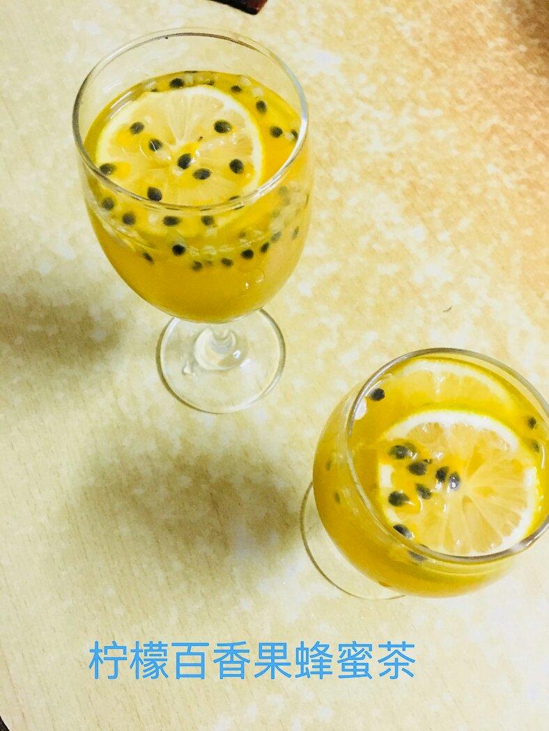 柠檬百香果蜂蜜饮