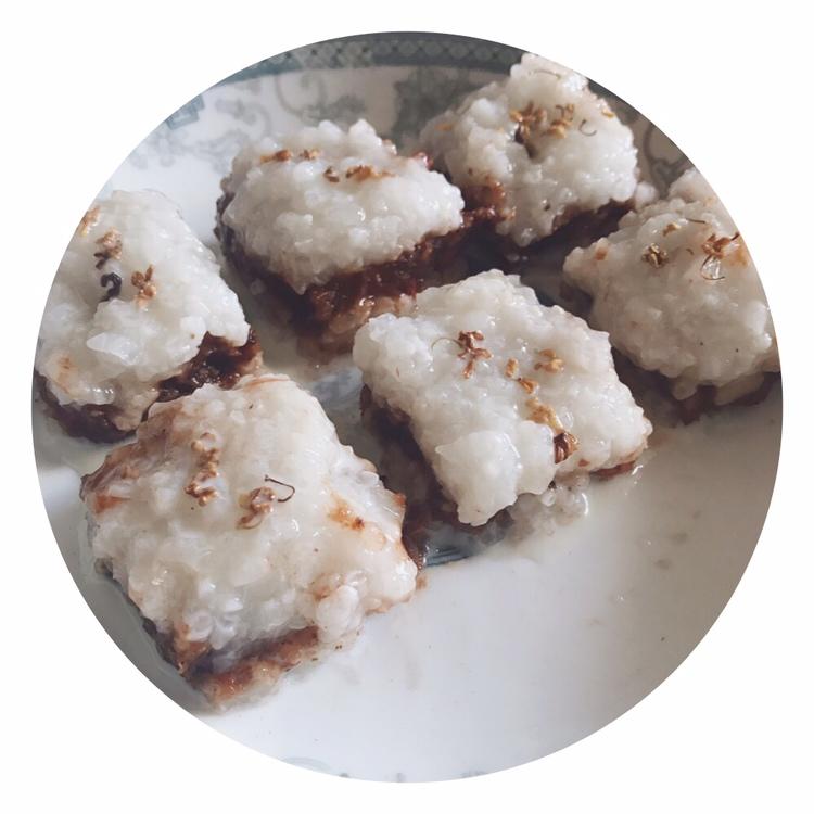 紫薯糯米凉糕