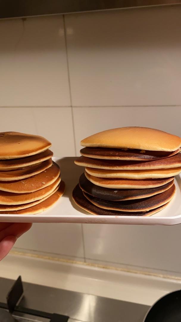 丁丁的姐姐做的松饼 铜锣烧--全蛋打发 放一周也不会变硬