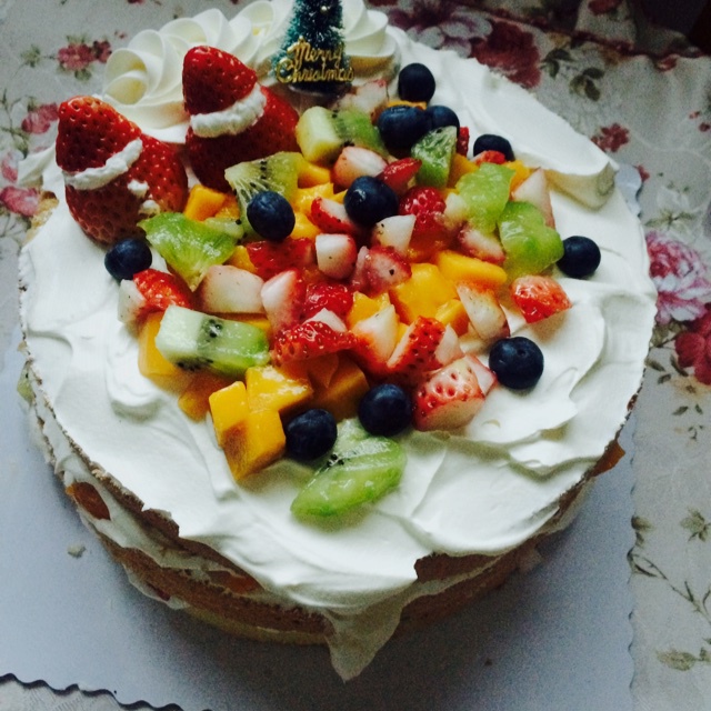 圣诞呆萌裸蛋糕