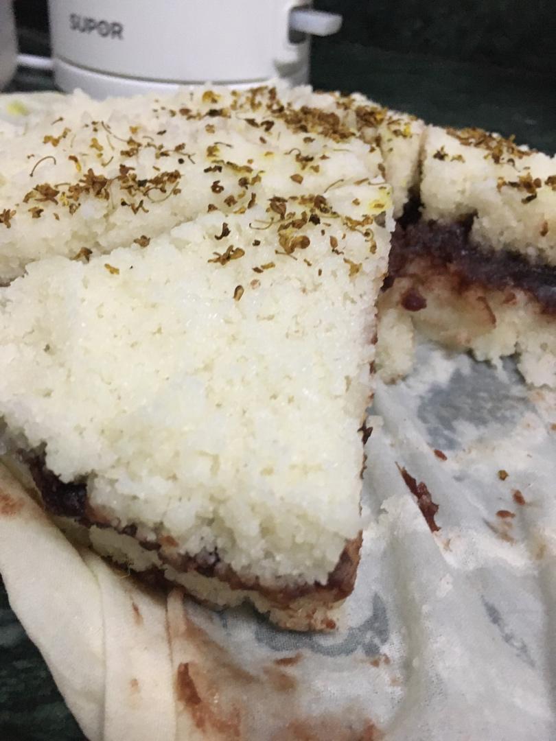 人人都会做的桂花糕+豆沙松糕