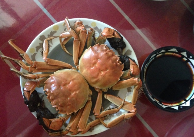 清蒸毛蟹