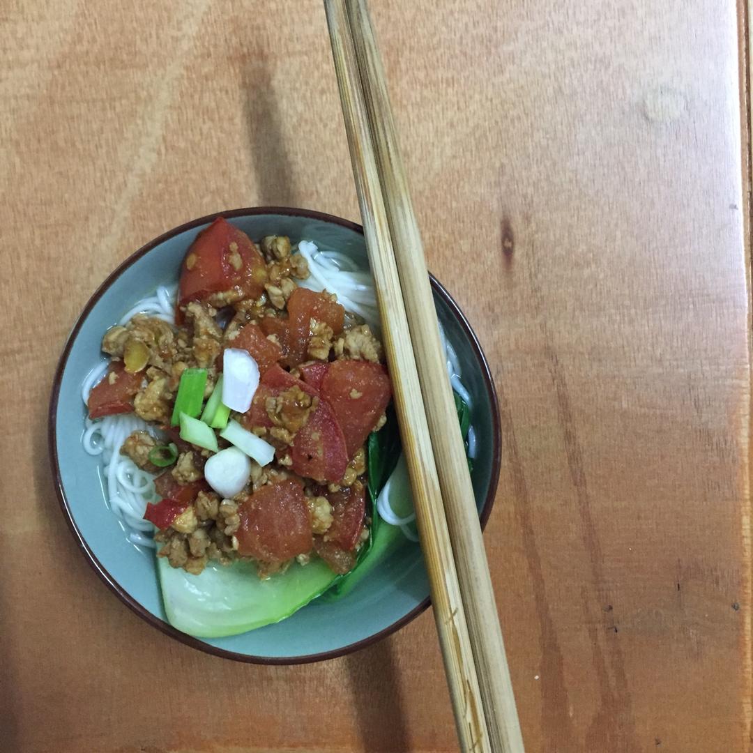 家常肉末面
