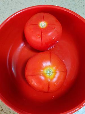 酸甜绵软的番茄鸡蛋炖豆腐的做法 步骤1