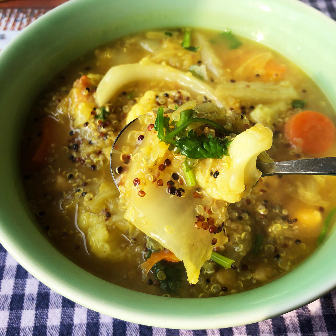 黎麦菜菜咖喱粥（纯素）的做法