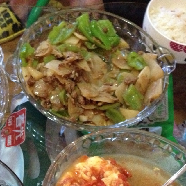 土豆青椒炒肉片