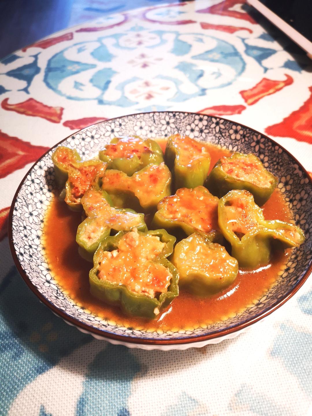 一口一个超过瘾——青椒酿肉