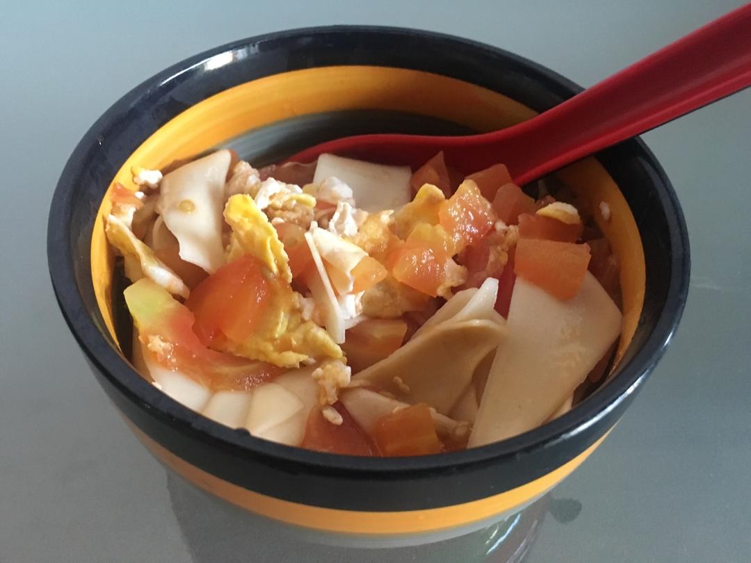 番茄鸡蛋拌面