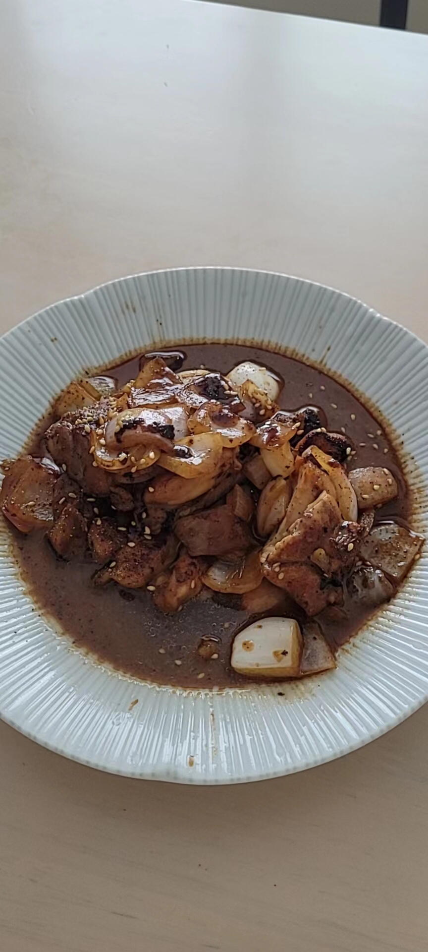黑椒鸡腿饭