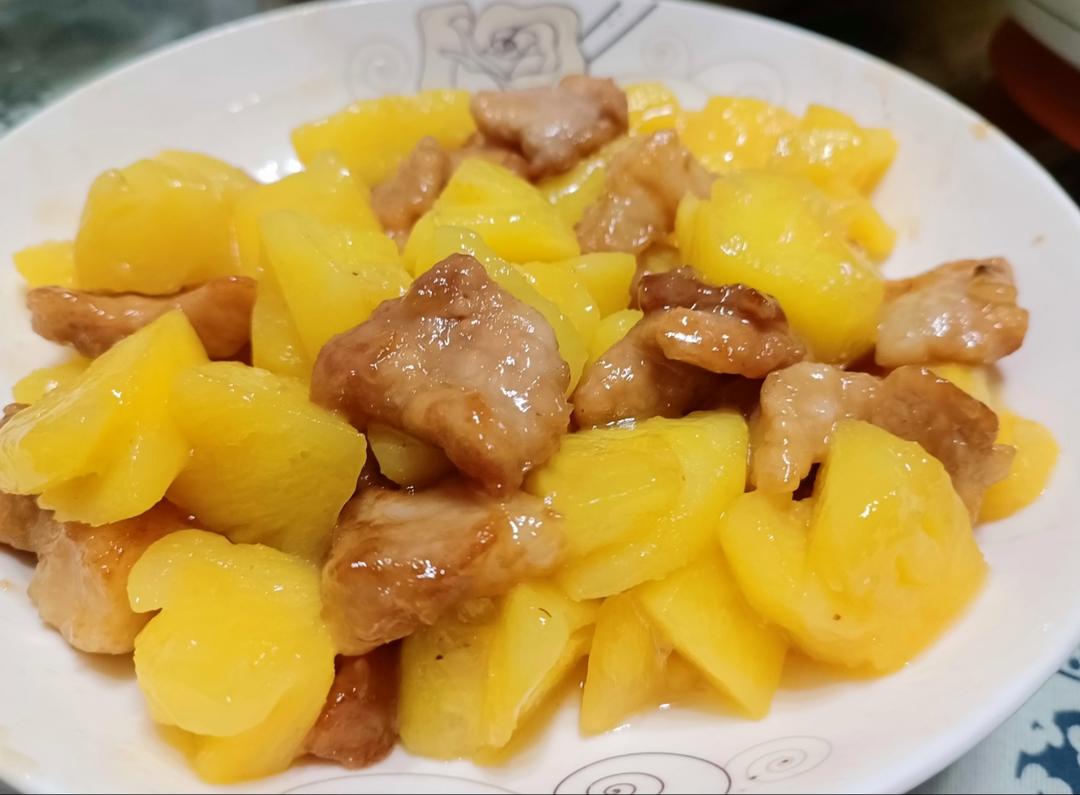 菠萝炒肉