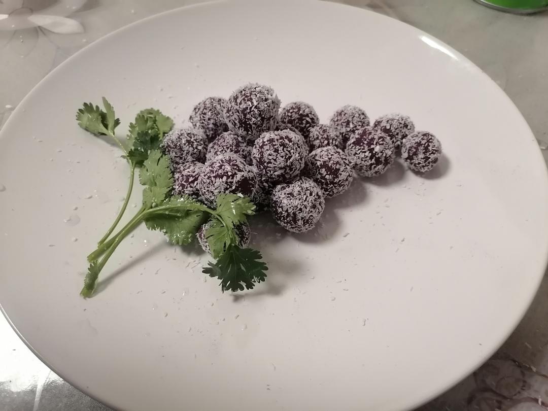 【年夜饭必备甜品】紫气东来紫薯糯米丸子