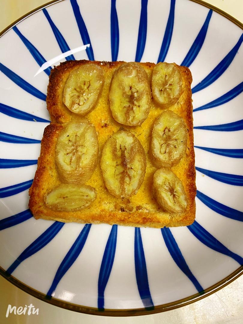 好吃到哭的香蕉烤吐司❗️酥脆香甜❗️零失败❗️