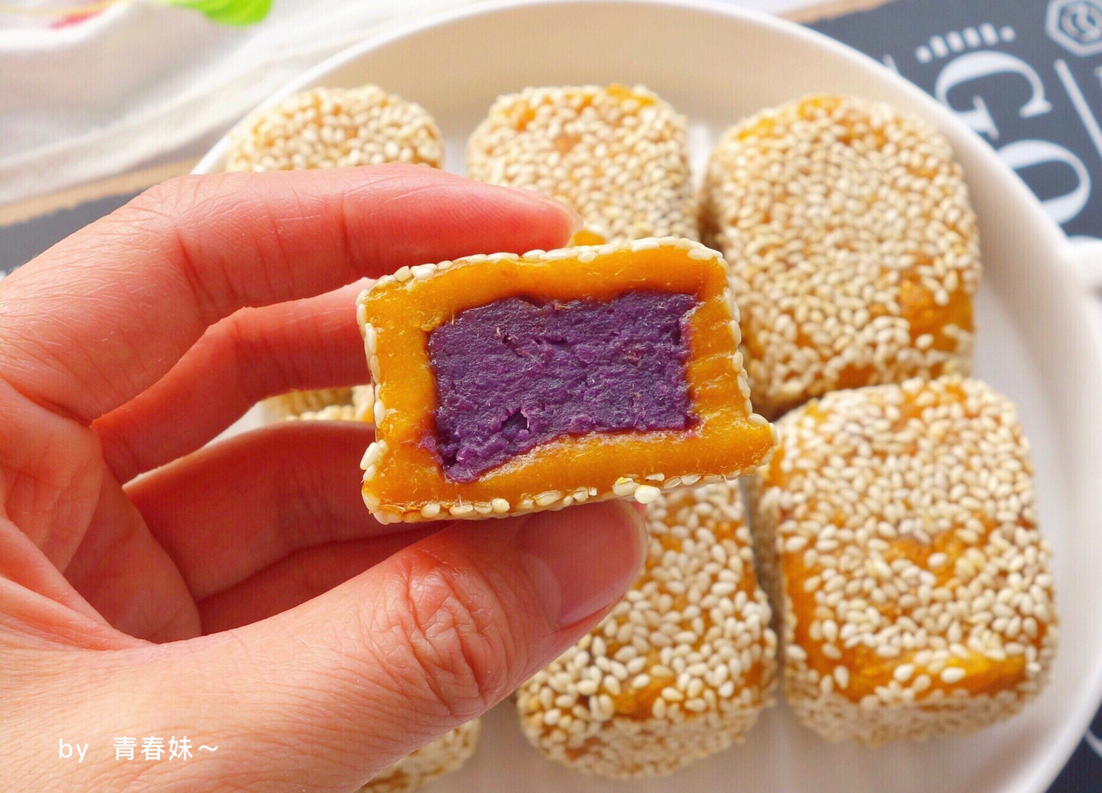 无糖少油南瓜紫薯饼❗️糯叽叽，好吃到爆❗️❗️的做法 步骤15