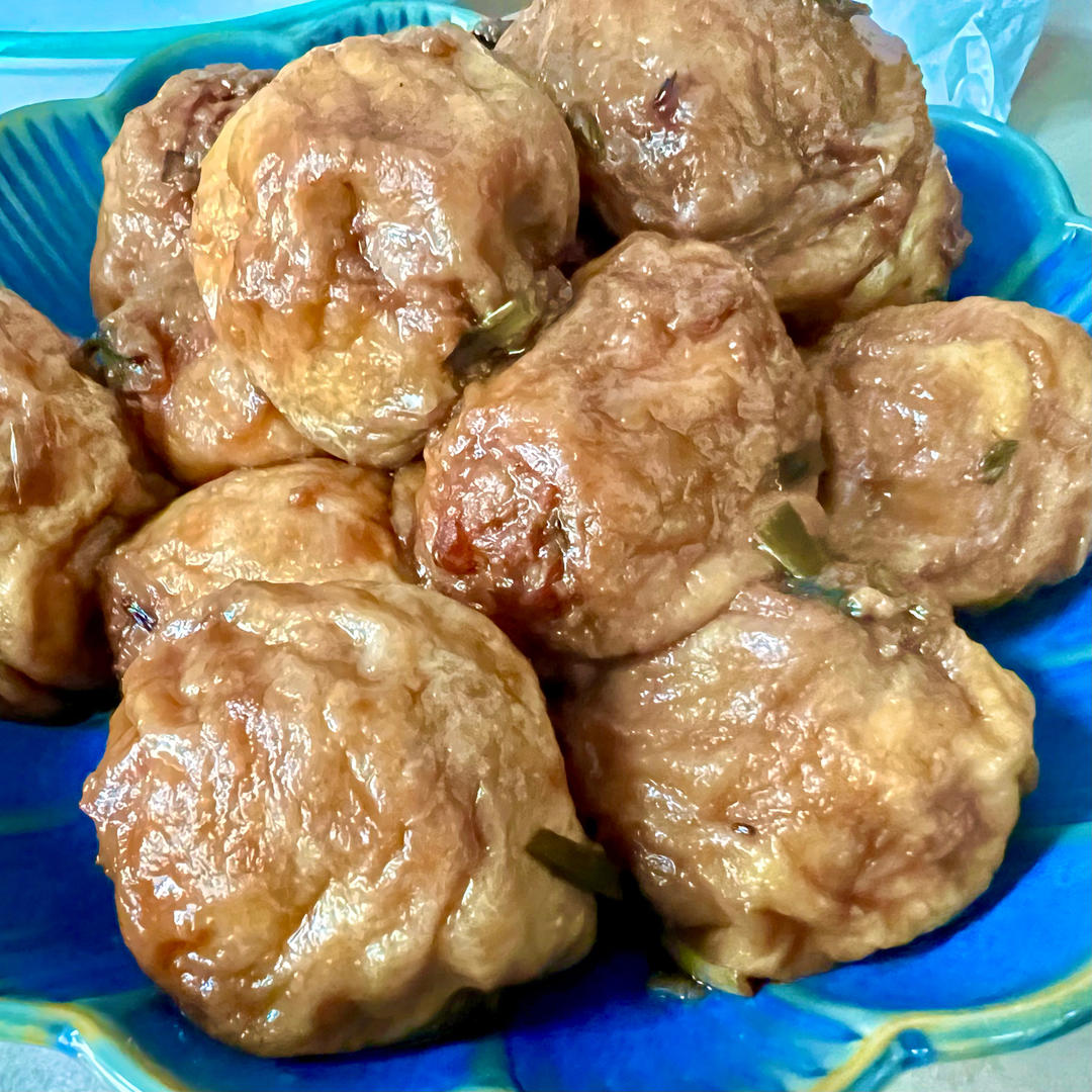 红烧油面筋塞肉