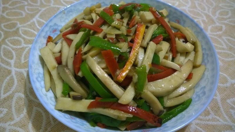 青椒炒杏鲍菇