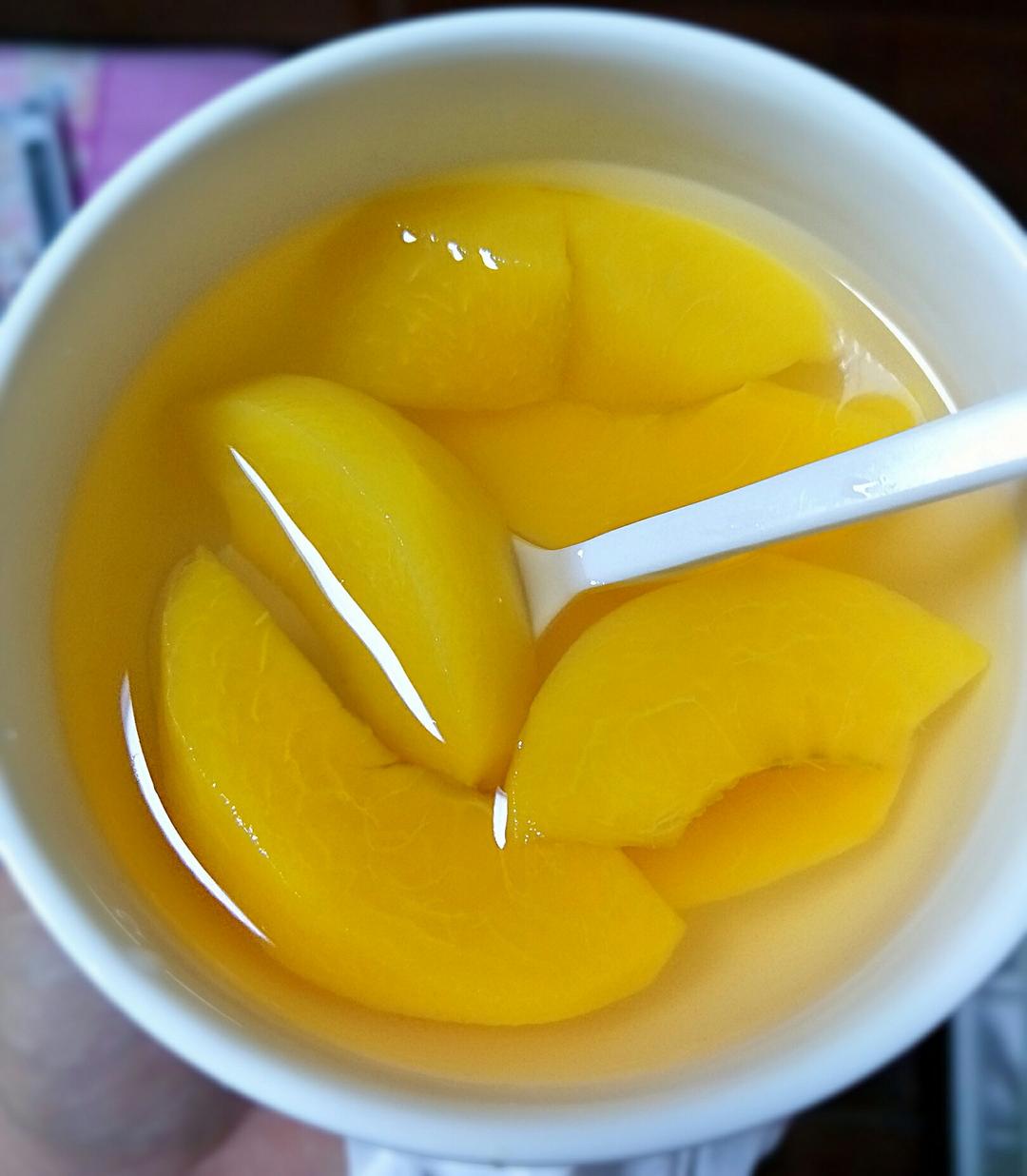 芳宝贝520做的冰爽诱人的自制黄桃罐头