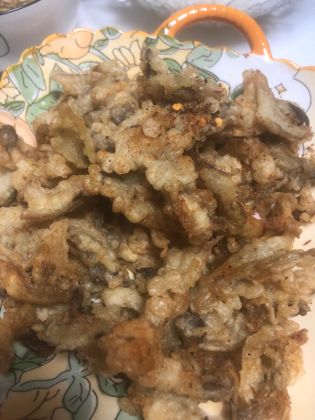 干炸蘑菇的做法，大人小孩都喜欢