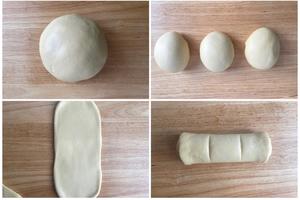 一次发酵❗️牛乳手撕面包的做法 步骤2