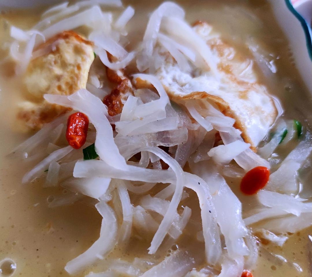 萝卜丝鸡蛋汤，鲜美可口，快手菜