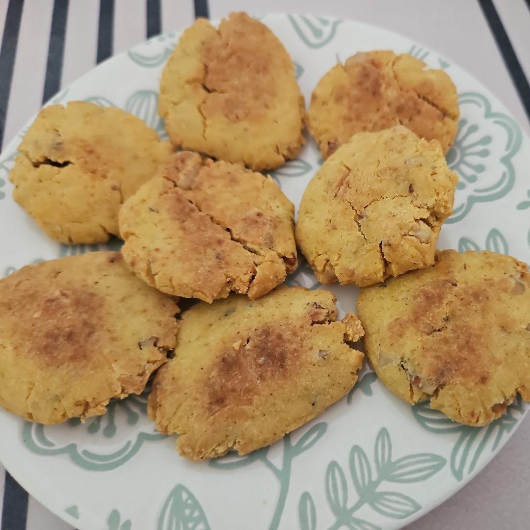 消耗玉米面的好方法，超级简单的玉米面桃酥