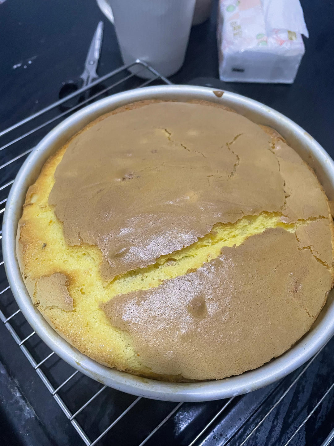 爆浆葱花火腿肉松蛋糕