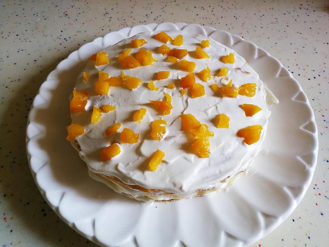 零基础做芒果千层蛋糕（8寸）