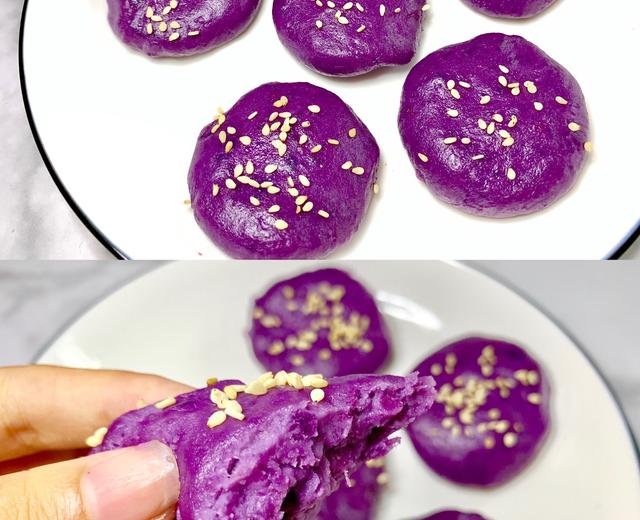 糯叽叽的紫薯饼的做法