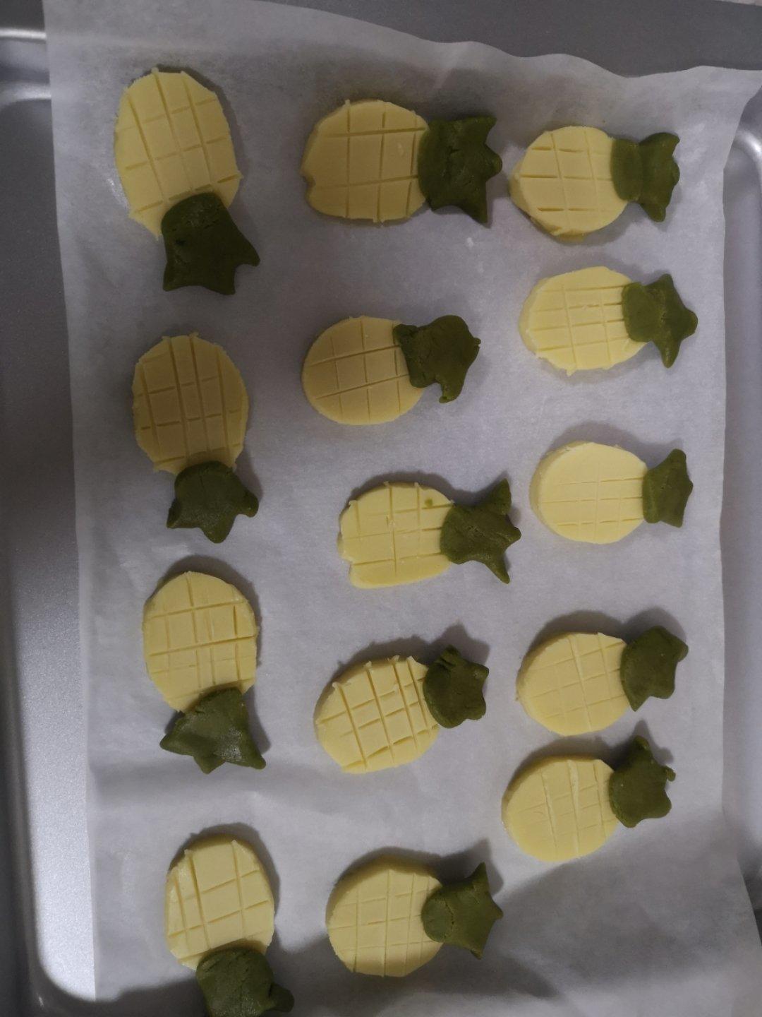 菠萝造型饼干