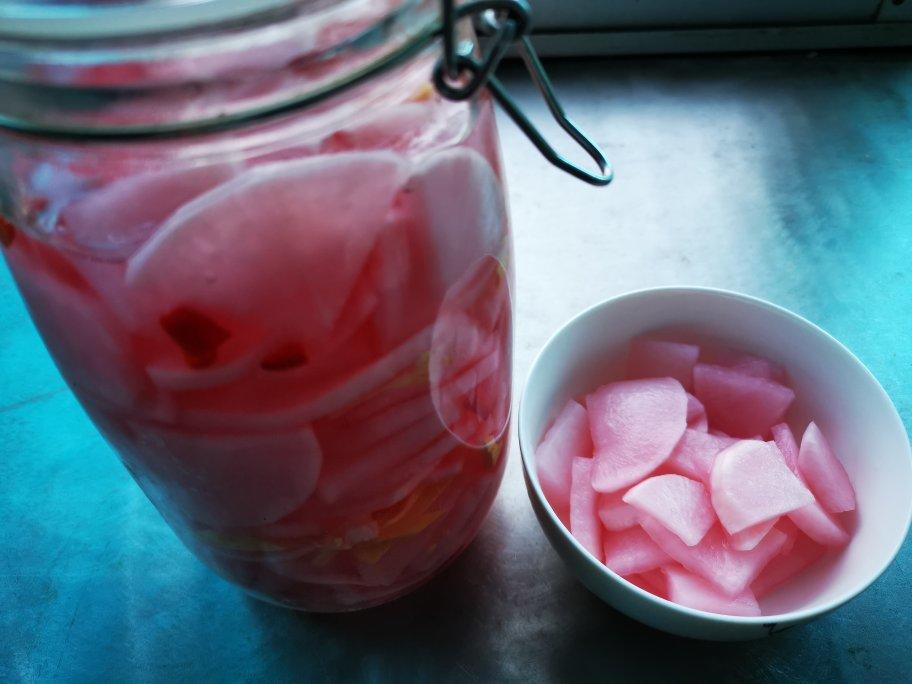 三步爽口酸酸辣辣腌萝卜片小咸菜