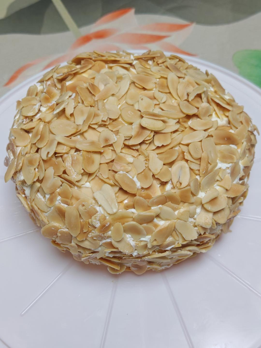 做法简单‼️酥香绵滑‼️咸奶油杏仁蛋糕‼️松软细腻‼️好吃到停不下来