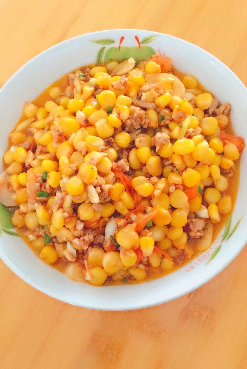 手机用户2354_ip8f做的玉米炒肉末【超级下饭的快手家常菜】