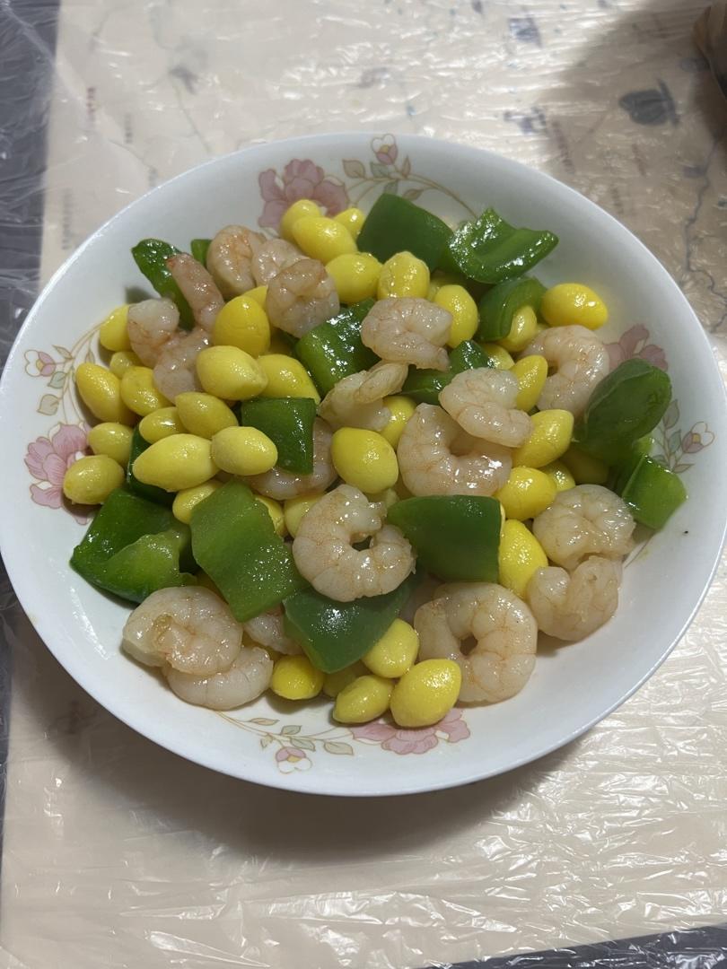 青椒炒虾仁