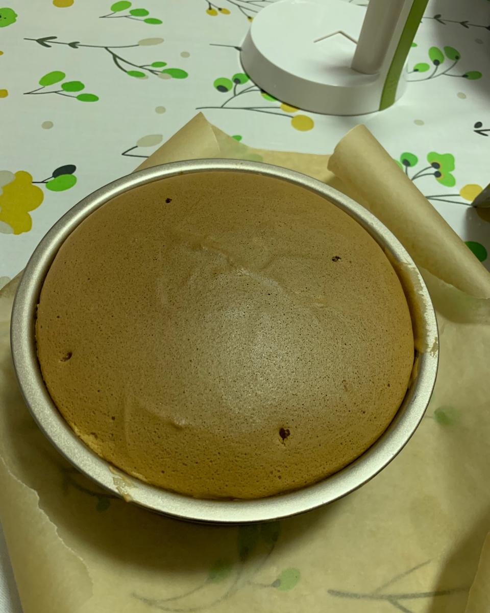 超好记八寸戚风蛋糕（后蛋法）