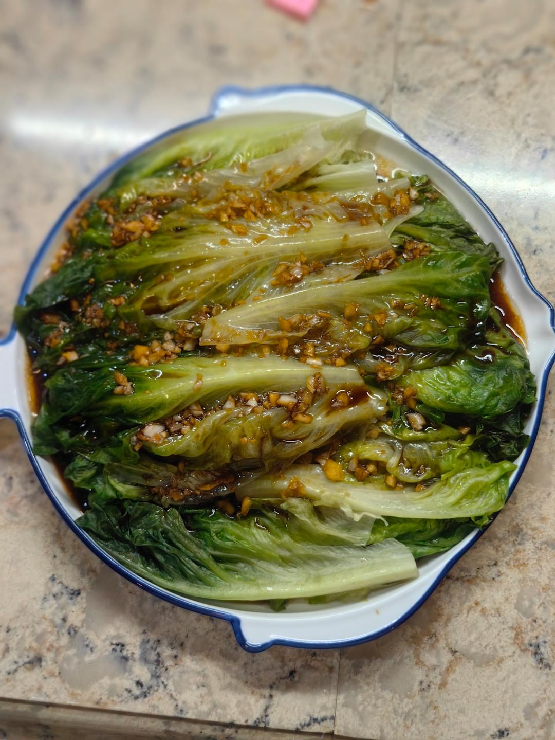 堪比饭店的白灼罗马生菜