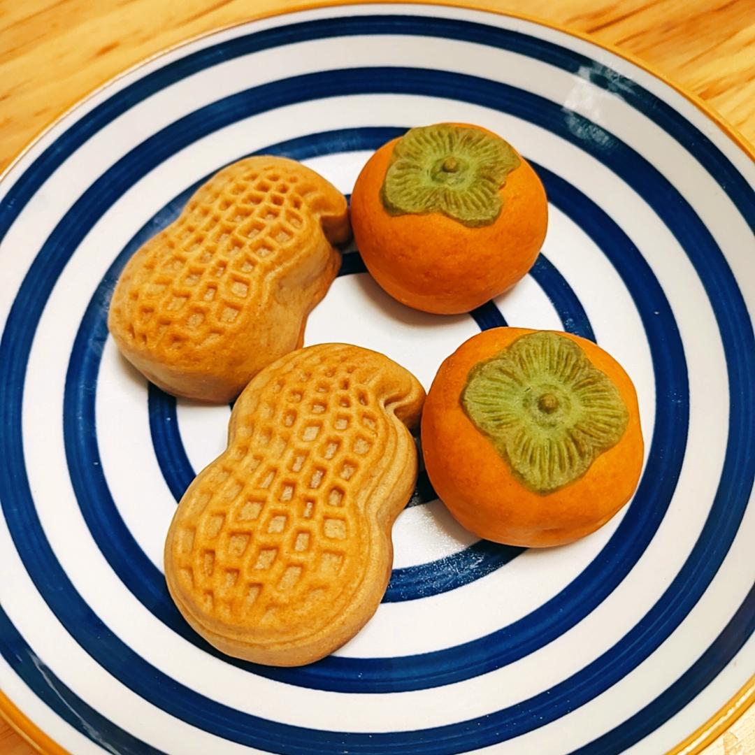 好柿终究会花生！2021年最火月饼教程！果蔬粉替代芝士粉教程！