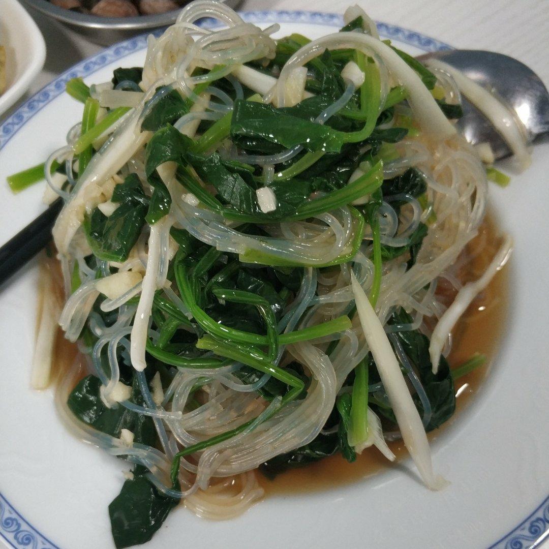 凉拌菠菜粉丝