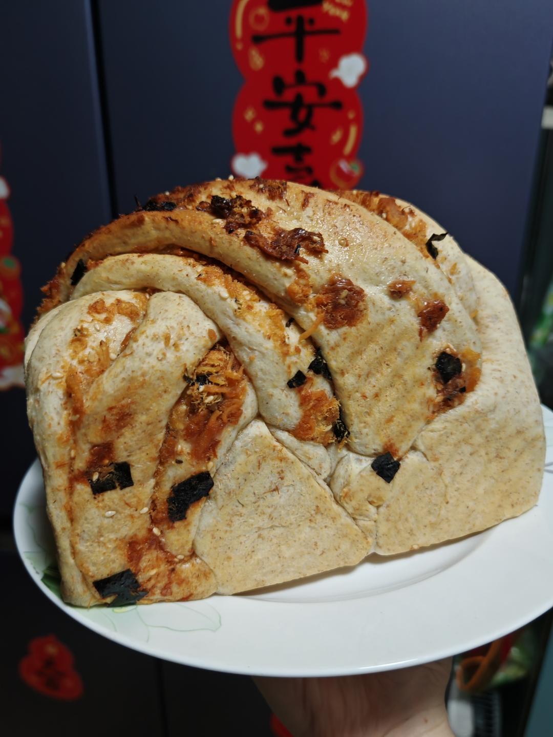 咸香松软～保姆级教程‼️葱香肉松手撕吐司