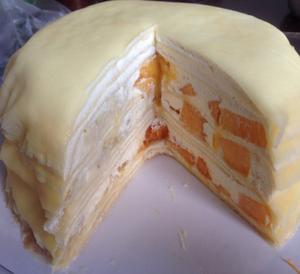 芒果千层蛋糕 6寸的做法 步骤10