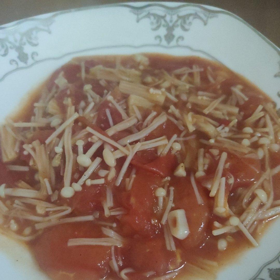 低脂低卡～营养又下饭的番茄金针菇