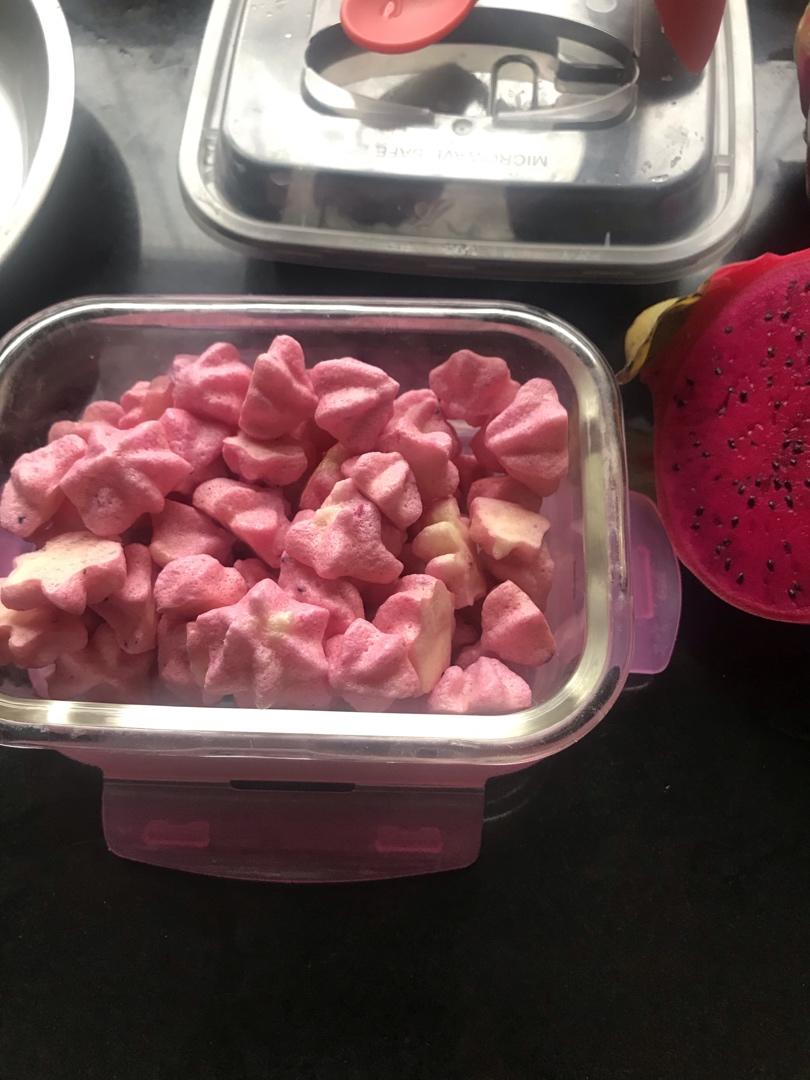 入口即化无糖无油火龙果溶豆，宝宝超健康零食