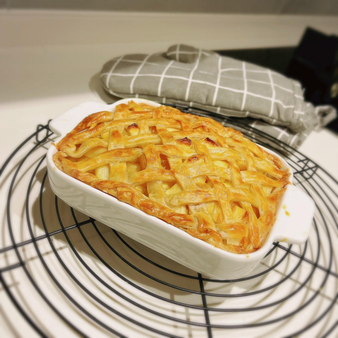 好吃简易手抓饼版苹果派