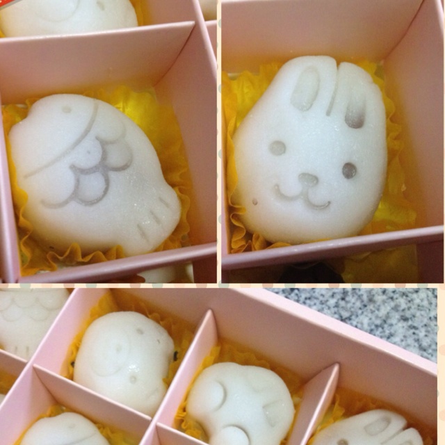 栗子兔&豆沙熊冰皮月饼