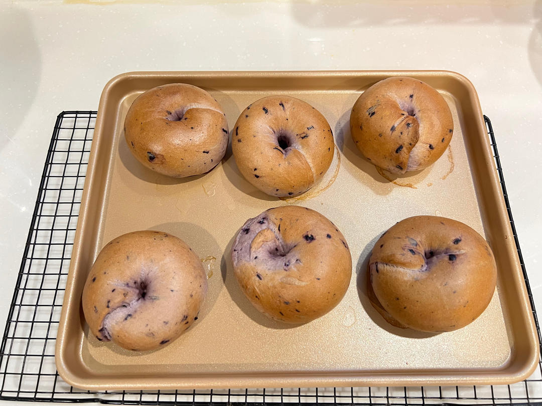 蓝莓🫐乳酪贝果🥯/步骤详细/简单好做