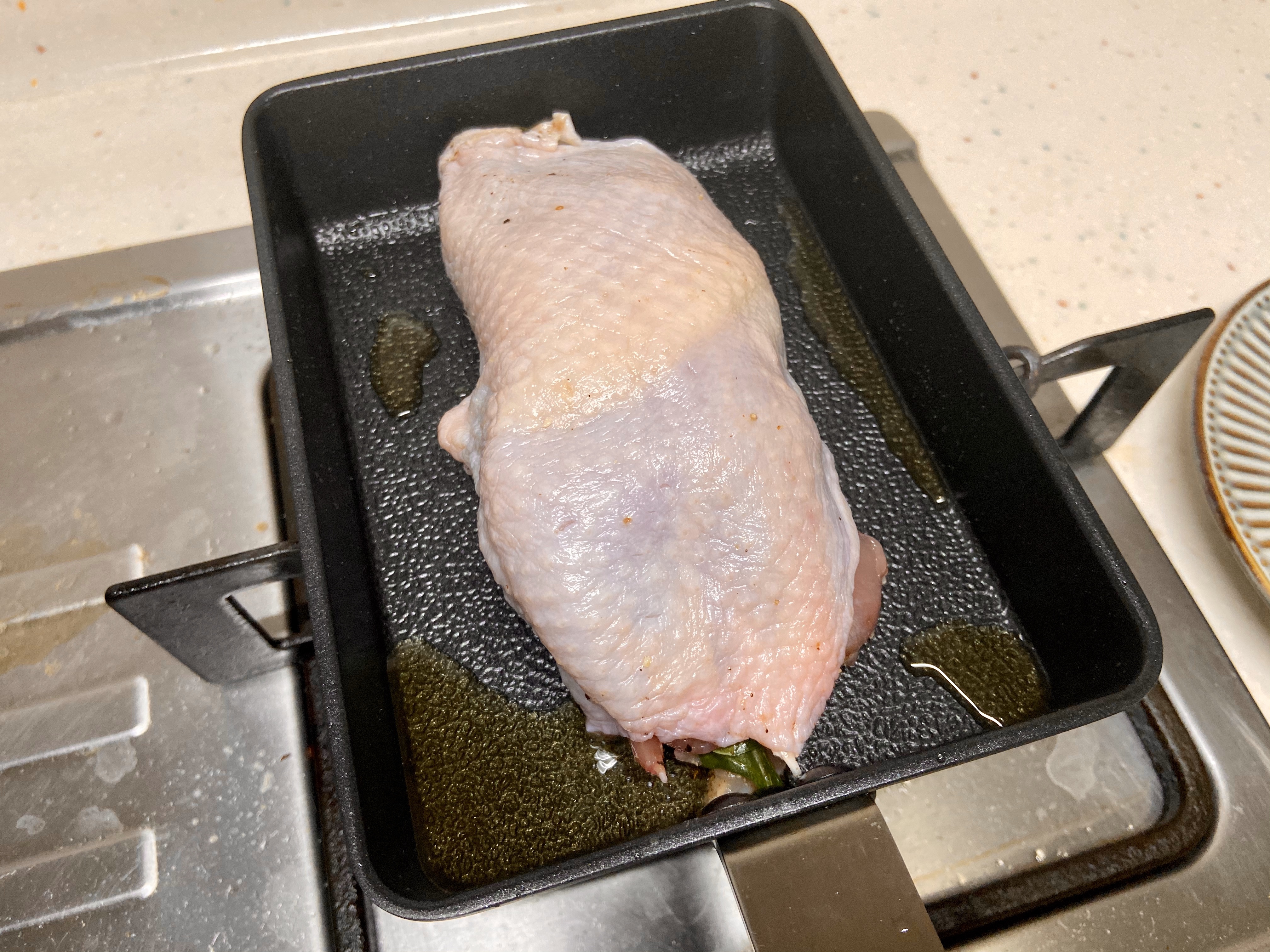 超简单的低碳水高蛋白【菠菜芝士法式香煎鸡腿肉&鸡胸肉】的做法 步骤10