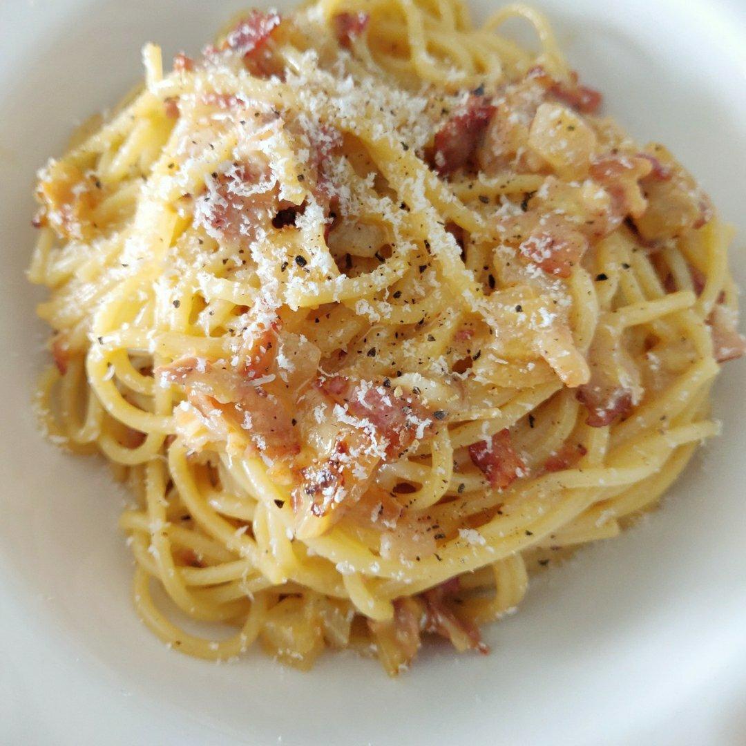 超简单的奶汁培根意面Carbonara