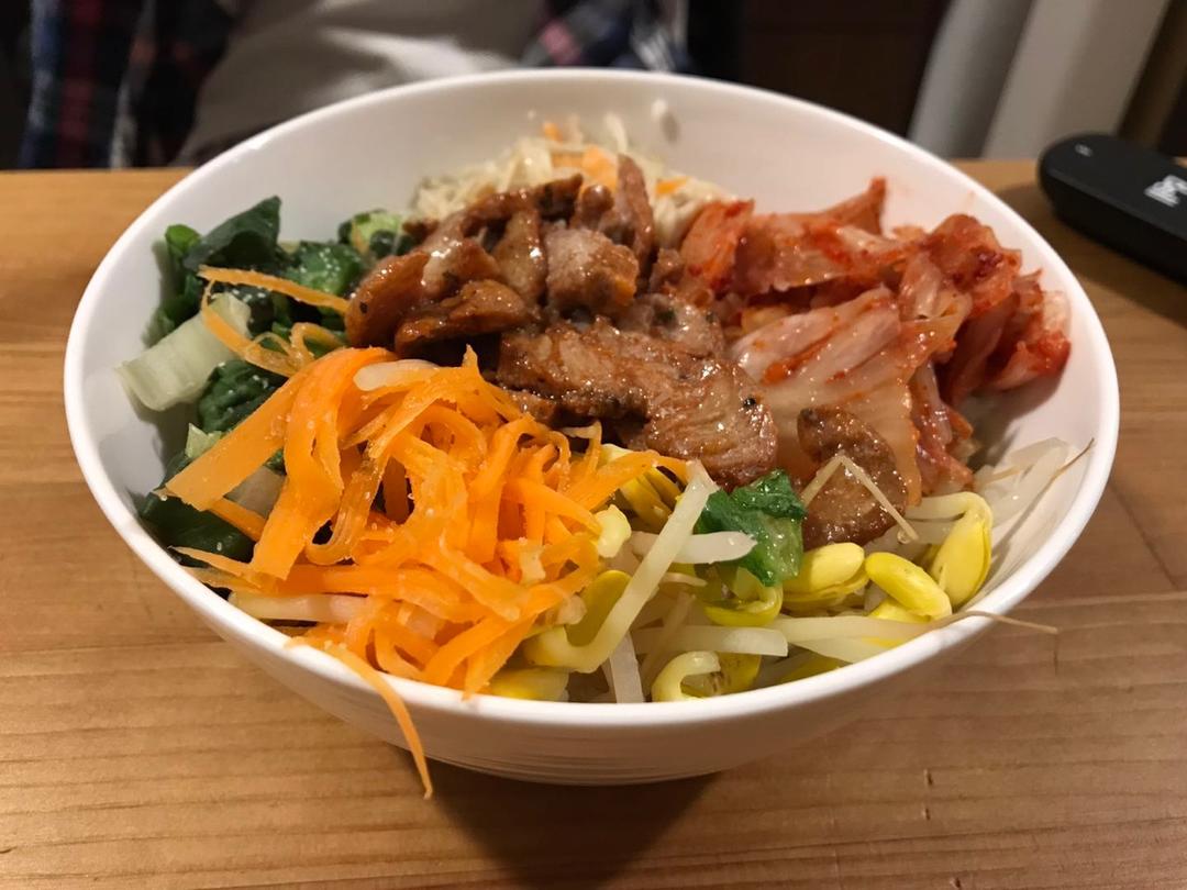辣泡菜拌饭